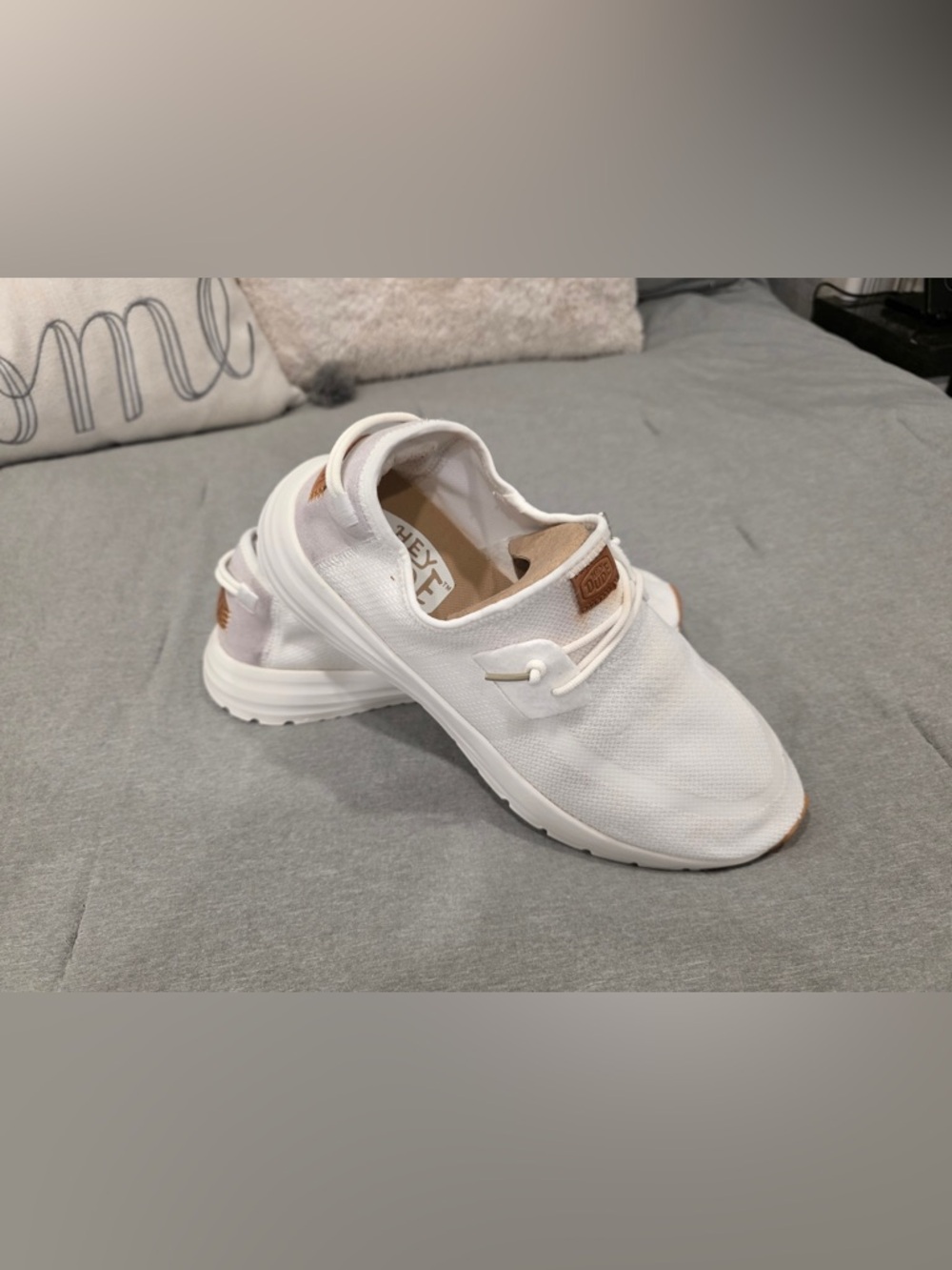Hey Dude Sirocco white Sneakers * like new, worn once.